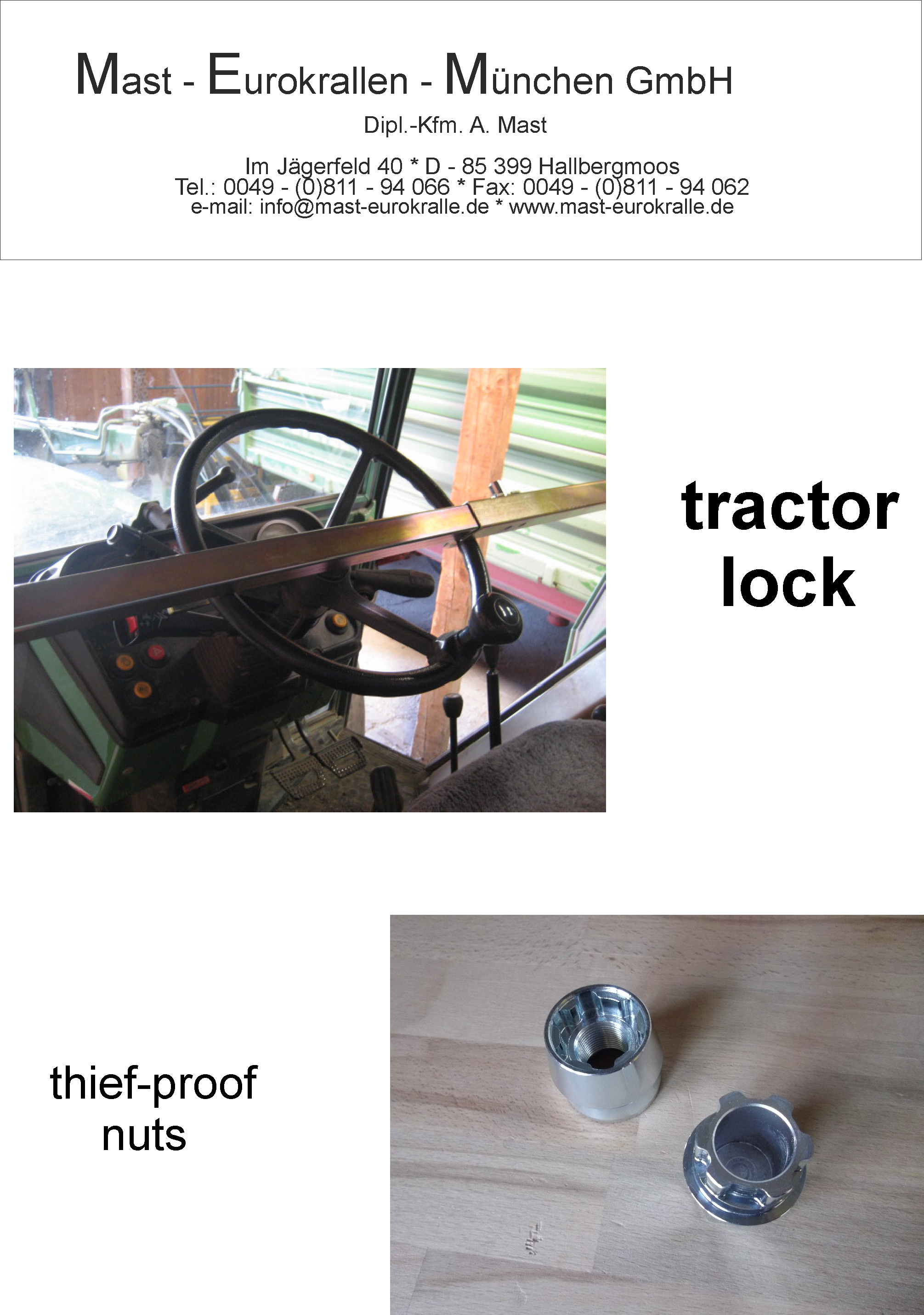 Traktoren-Sicheurng