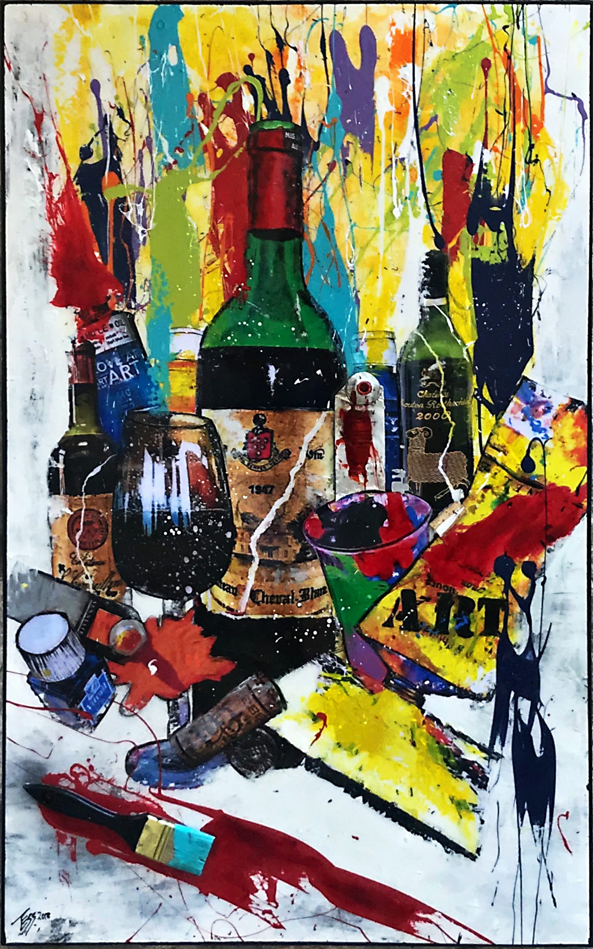 Vino N°0951 100x73 cm (Technique Mixte)2400 € (Verkauft)