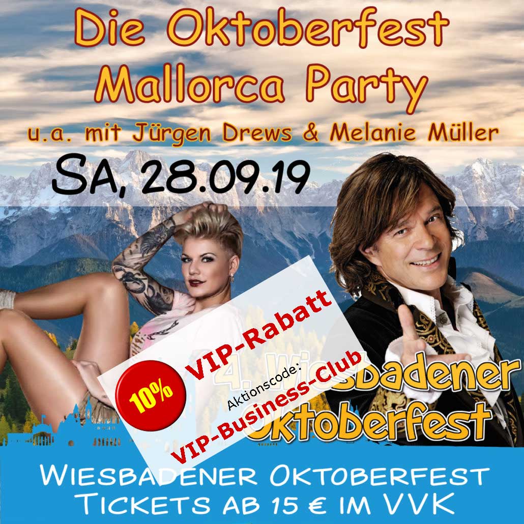 Mallorca-Party auf dem 4. Wiesbadener Oktoberfest