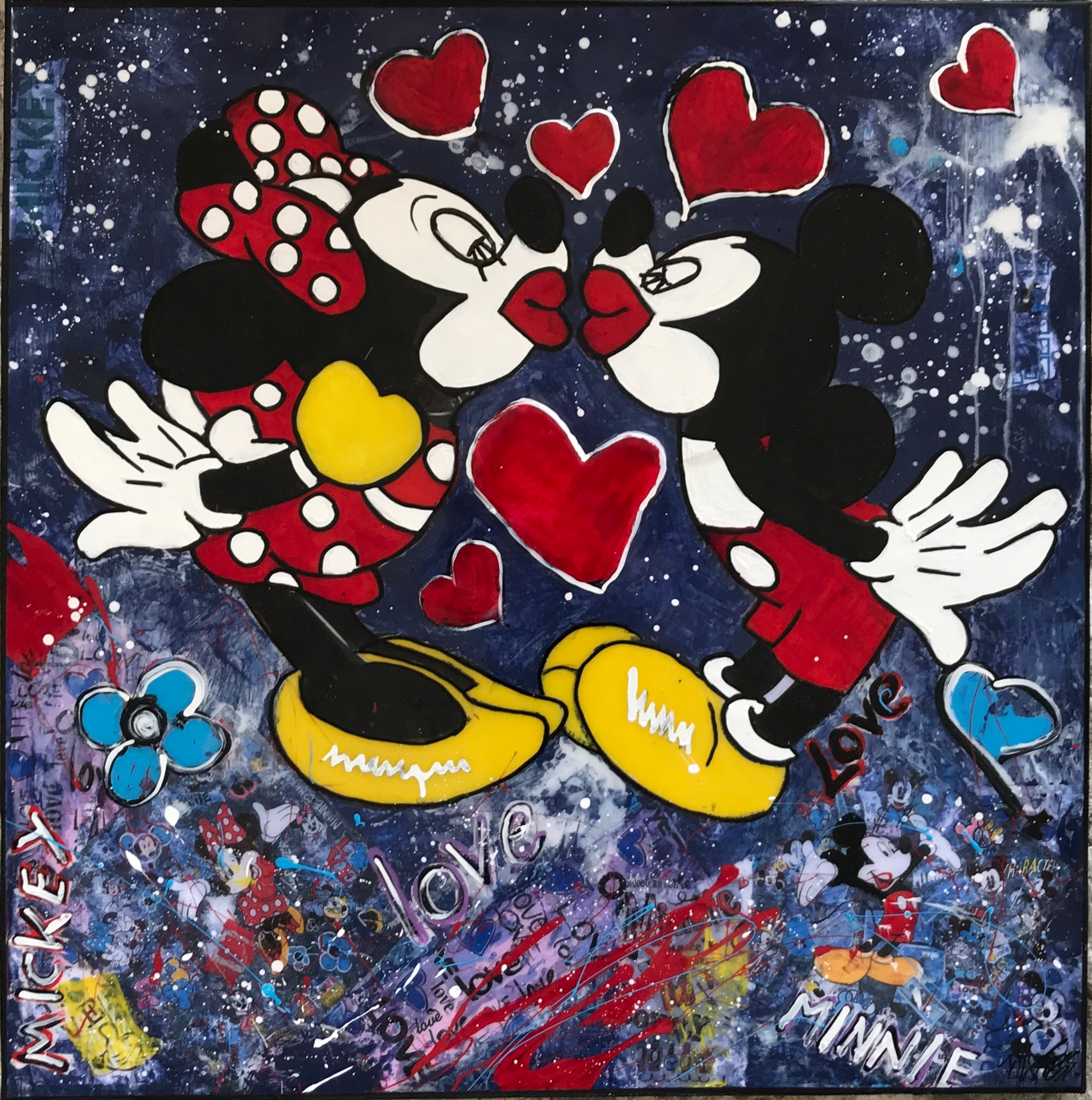 Minnie et Mickey 80X80 1.800 € (Verkauft)