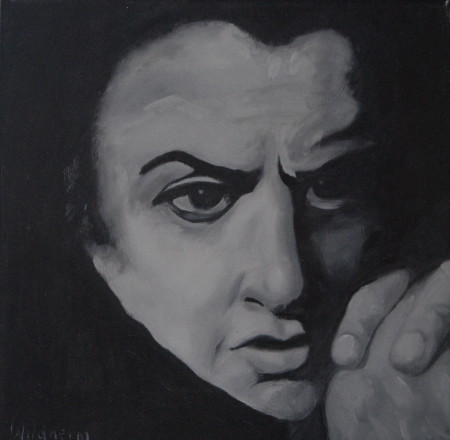 young fellini, 30 x 30 cm, öl auf leinwand, 2003