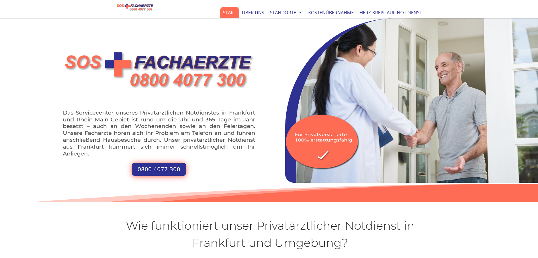 Website SOS Fachärzte