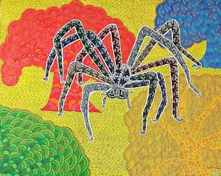 BaumSpinne, 80 x 100 cm